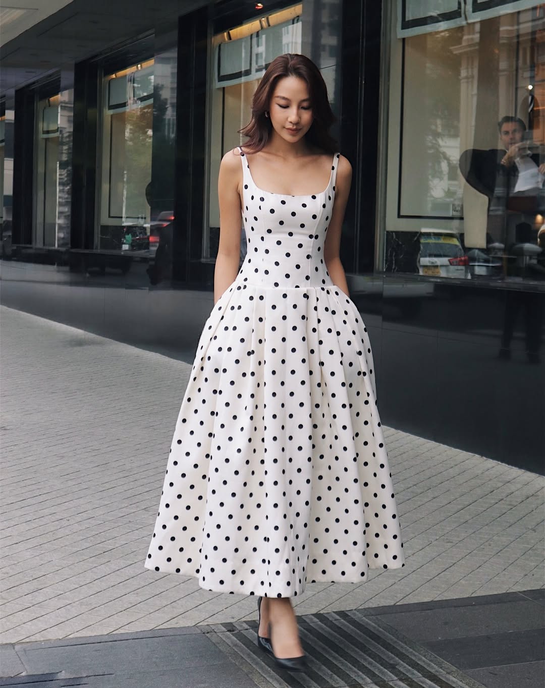 Polka Dot Maxi Dress