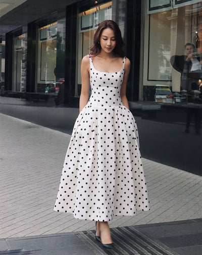Polka Dot Maxi Dress