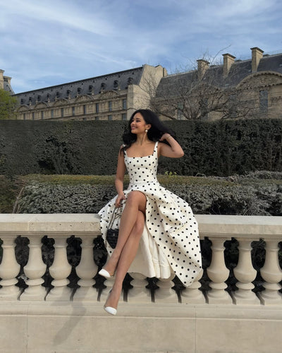 Polka Dot Maxi Dress
