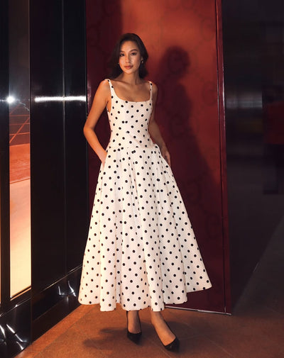Polka Dot Maxi Dress