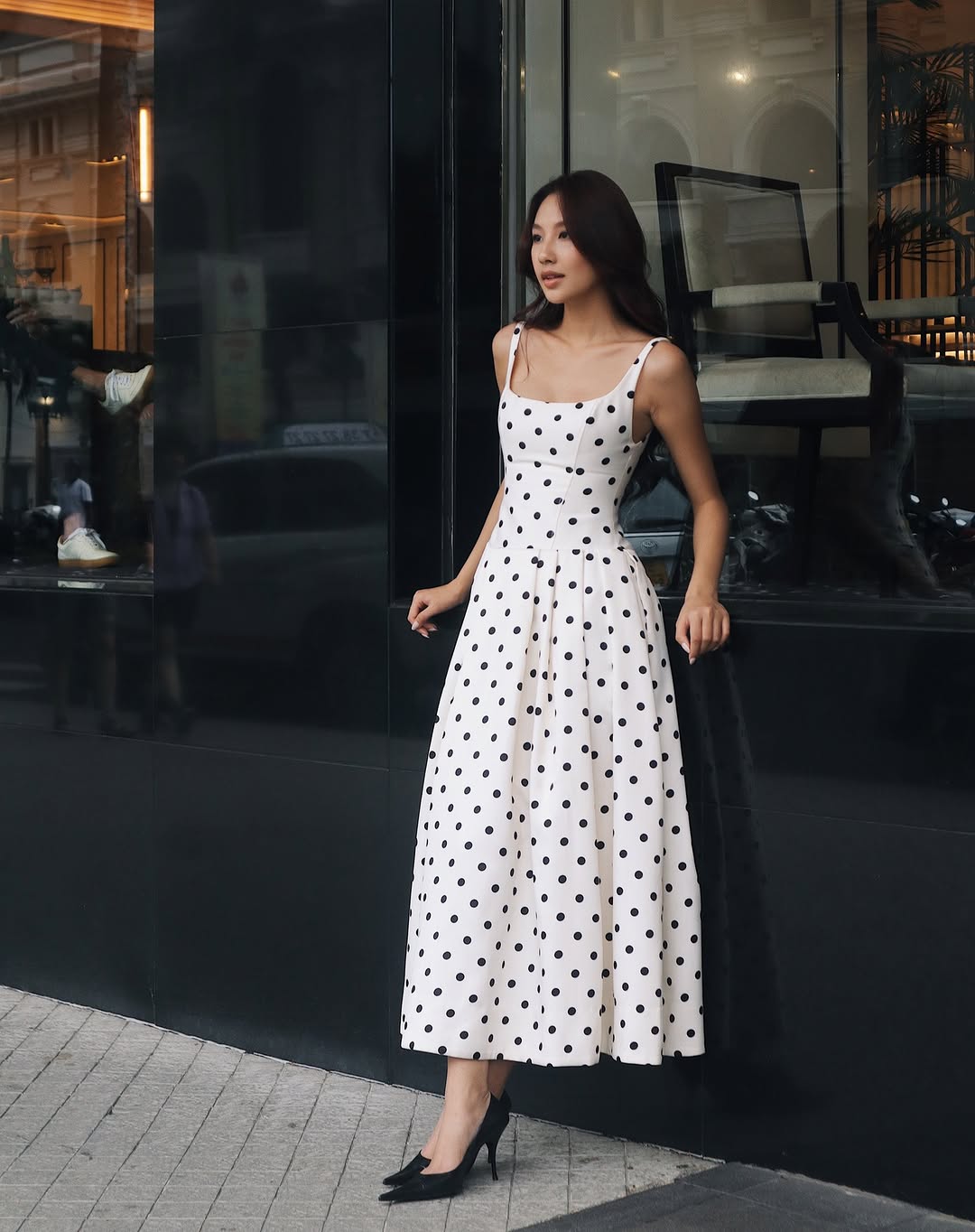 Polka Dot Maxi Dress