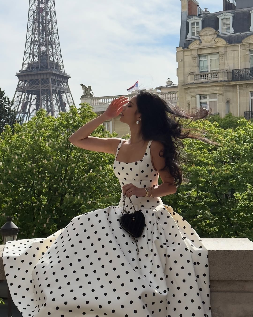 Polka Dot Maxi Dress