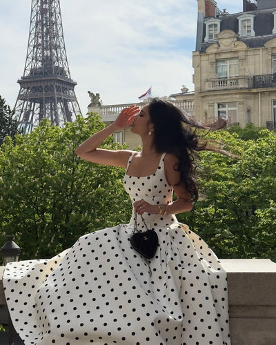 Polka Dot Maxi Dress