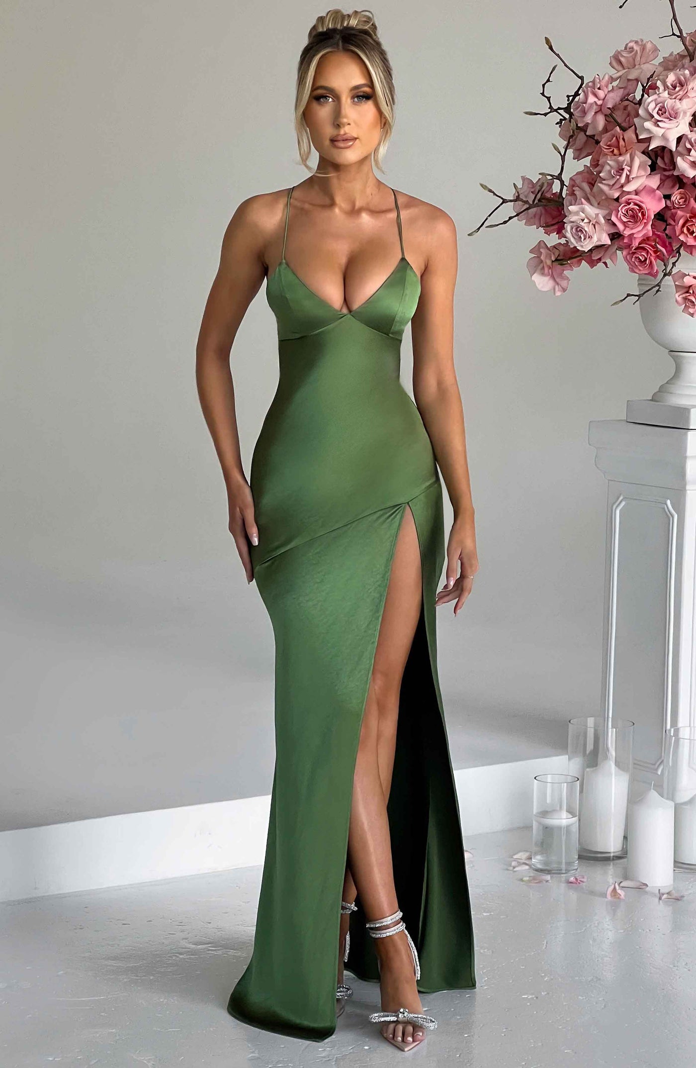 Isobel | Satin Maxi Dress