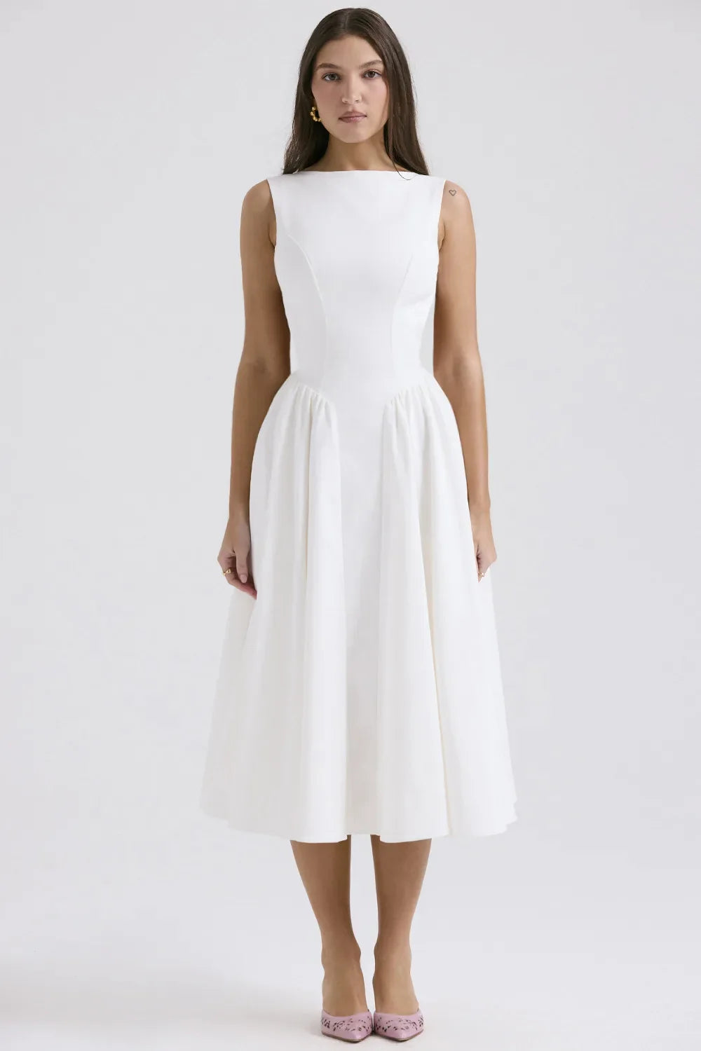 Open Back Midi Dress