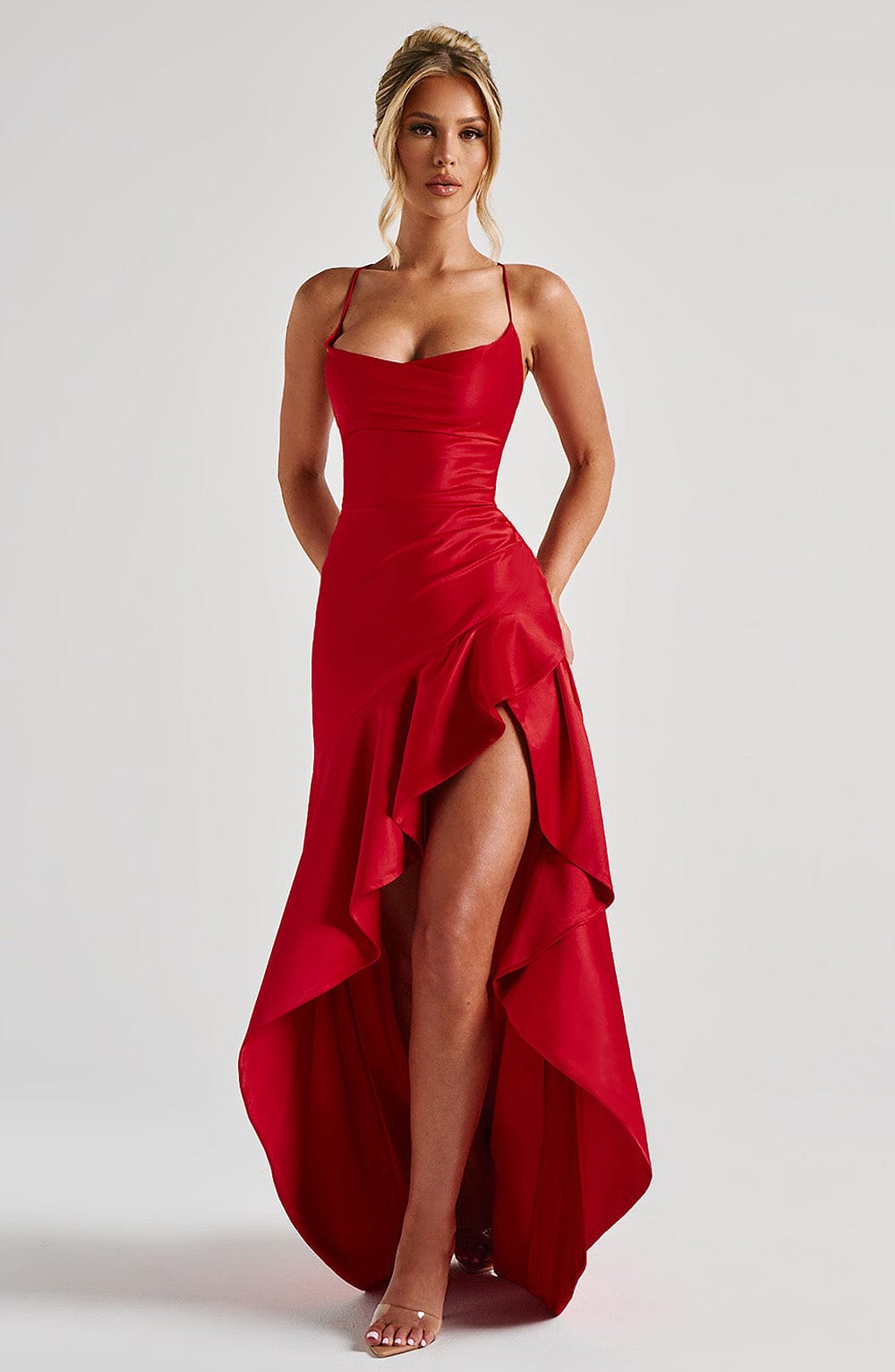 Ceres | Satin Maxi Dress